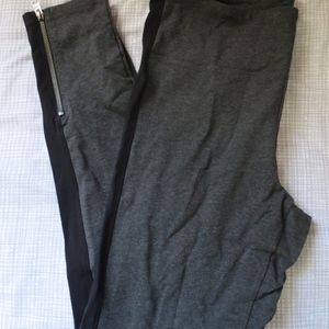 NWT Grey and Black Leggings